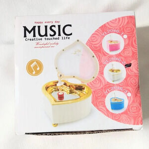 🎉HP🎉Music dancing ballerina wind up music box NIB